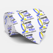 勇気の信頼の強さの希望ダウン症 ネクタイ (ロール)