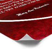 勇気の光を愛する引用文カスタマイズ ポスター (角)