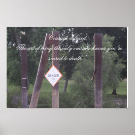 勇気の定義されたポスター ポスター