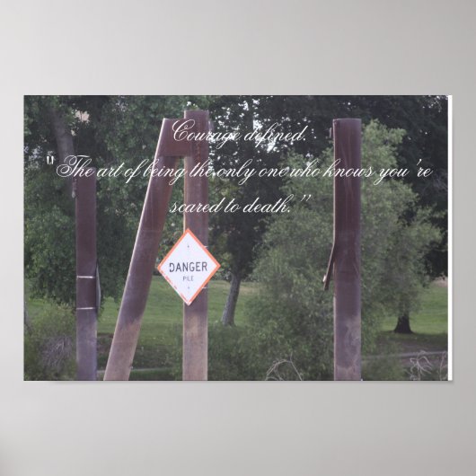 勇気の定義されたポスター ポスター (正面)