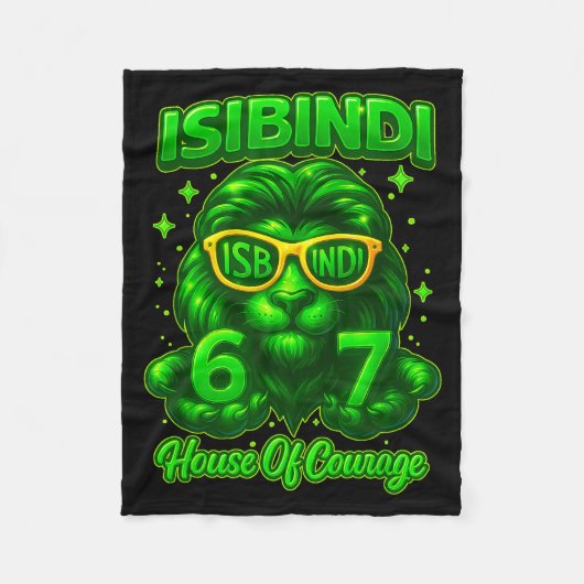 勇気の家Isibindiスクールシステム6 7面白い フリースブランケット (正面)