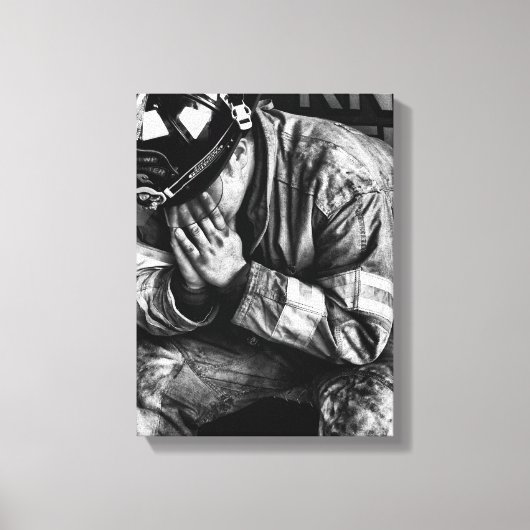 勇気の引き伸ばしキャンバス キャンバスプリント (正面)