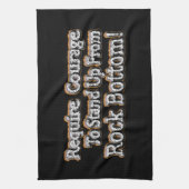 勇気の美しいデザイン立ち上がる！Tシャツ キッチンタオル (縦)