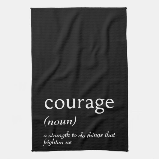 勇気の辞書定義 キッチンタオル (縦)