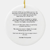 勇気はすべてのサイズ入って来ます セラミックオーナメント (裏面)