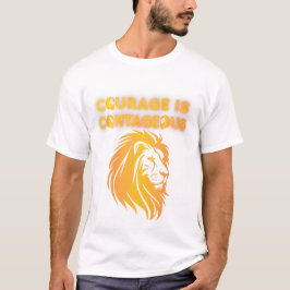 勇気は伝染する ライオン Tシャツ