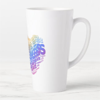 勇気は挑戦を勝ち取る。 カフェラテマグ