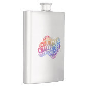 勇気は挑戦を勝ち取る。 フラスク (右)