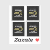 勇気は新しい機会への鍵である シール (シート)