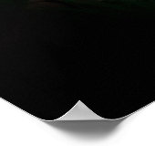 勇気やる気を起こさせる虎の目 ポスター (角)
