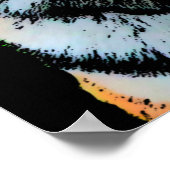 勇気やる気を起こさせる虎 ポスター (角)