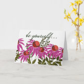 勇気を与える褒美 カード (黄色い花)