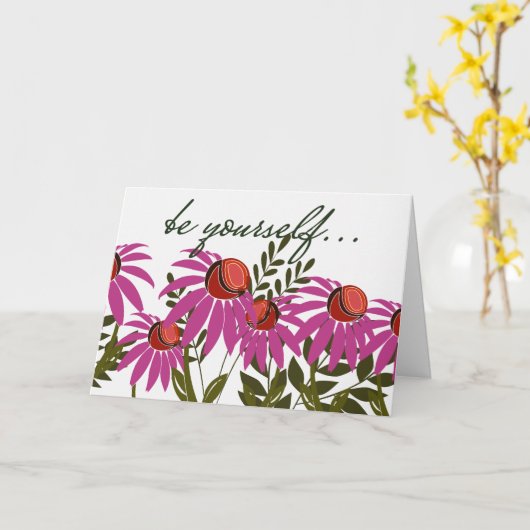 勇気を与える褒美 カード (黄色い花)