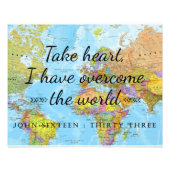 勇気を出してください。わたしはこの世に勝利を得たのですから。 フォトプリント (正面)