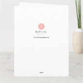 勇気を出してゆき、ピンクのフローラ聖書 カード (裏面)