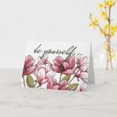 勇気を出してマグノリアスを囁く カード (黄色い花)