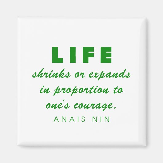 勇気を出して人 マグネット (正面)