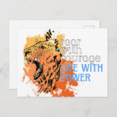 勇気を出して叫び、力で生きる ポストカード (正面/裏面)