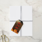 勇気を出して開けてね 怖い墓場 ハロウィン ギフト T ギフトタグ (より糸付き)