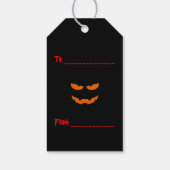 勇気を出して開けてね 怖い墓場 ハロウィン ギフト T ギフトタグ (裏面)