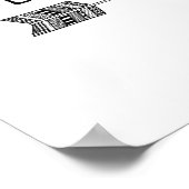 勇気を出して アロー ぬりえプリント ポスター (角)