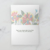 勇気を出すワイルドフラワー カード (内部)