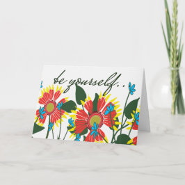 勇気を出すワイルドフラワー カード