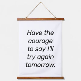 勇気を出す木材を壁に貼る 吊り下げ型タペストリー