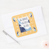 勇気を出せはっきりしたよ感動的やる気を起こさせる スクエアシール (封筒)