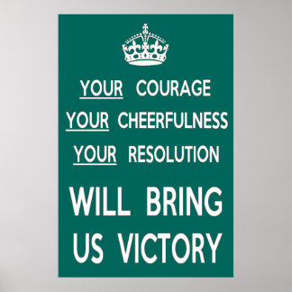 勇気を出せば我々に勝利をもたらす ポスター