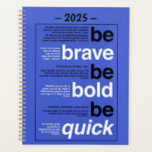 勇気を出せ、はっきりしたプランナーを急げ プランナー手帳 (正面)