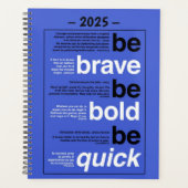 勇気を出せ、はっきりしたプランナーを急げ プランナー手帳 (正面)