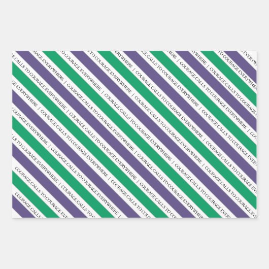 勇気を呼び出すフェミニストの包装紙 ラッピングペーパーシート (正面)