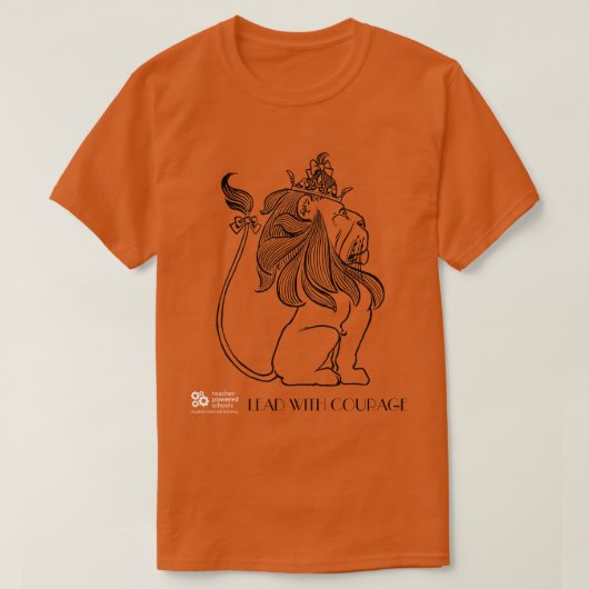 勇気を持ってリードする Tシャツ (デザイン正面)