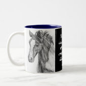 勇気を持って乗る ツートーンマグカップ (左)