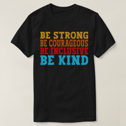 勇気を持って優しいヴィンタになれる Tシャツ (デザイン正面)