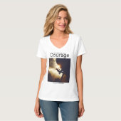 勇気を持って困難に立ち向かえば、成功は必ずやってくる Tシャツ (正面フル)