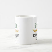 勇気を持って待つ 聖書 励まし 引用 コーヒーマグカップ (中央)