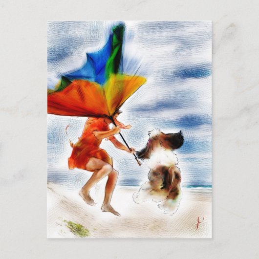 勇気を持って行動する ポストカード (正面)