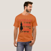 勇気を持って馬に乗れカウボーイ ビンテージ Tシャツ (正面フル)