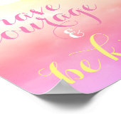 勇気を持って&優しいキッズルーム引用文小 ポスター (角)