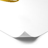 勇気を持つ引用文フェイクゴールドフォイルグリッター ポスター (角)