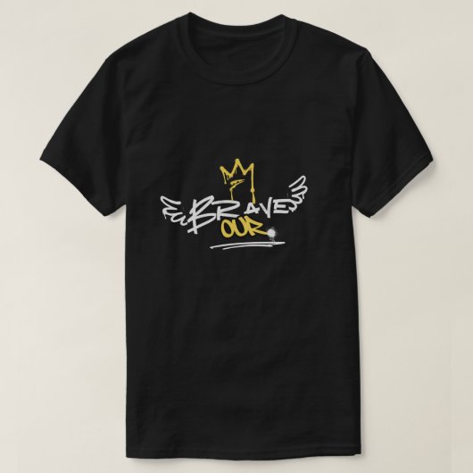 「勇気を称えよう: 私たちの勇敢な精神」 Tシャツ (デザイン正面)
