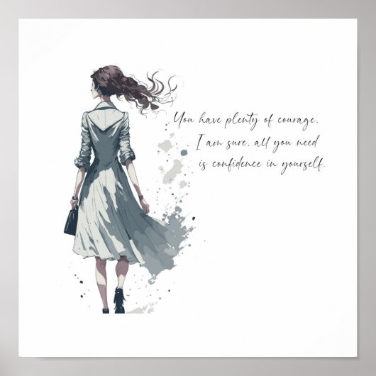 勇気アやる気を起こさせるート ポスター (正面)