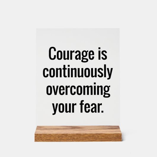 勇気アクリル記号 アクリルサイン (正面)