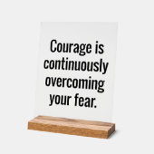 勇気アクリル記号 アクリルサイン (傾斜)