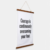 勇気ウッドトップウォールタペストリー 吊り下げ型タペストリー (傾斜あり)