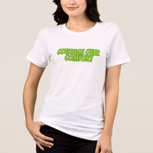 勇気オーバー心地よい トライブレンドTシャツ