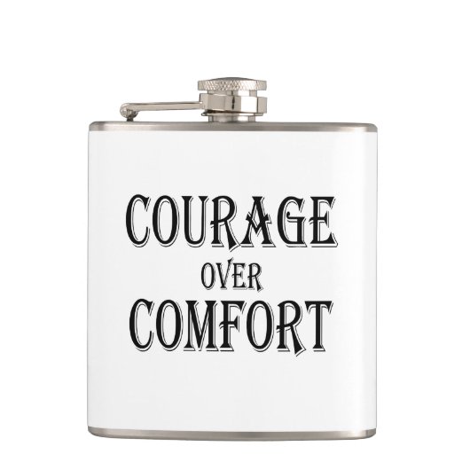 勇気オーバー心地よい フラスク (正面)