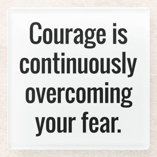 勇気ガラスコアスター ガラスコースター (正面)